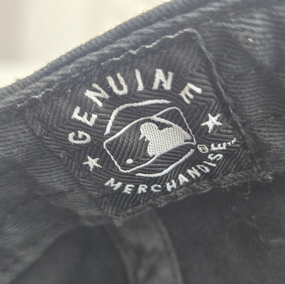 ’47 Brand‎ NY Yankees Dad Hat Black Strapback MLB Cap Unisex OSFA Indie Sleaze - Picture 7 of 7